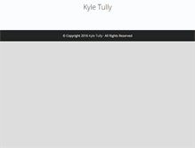 Tablet Screenshot of kyletully.com